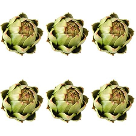 Li Hua Cat Artificial Artichoke Vegetables Wedding Party Home Decor Set of 6 (Large, Green) | Amazon (US)