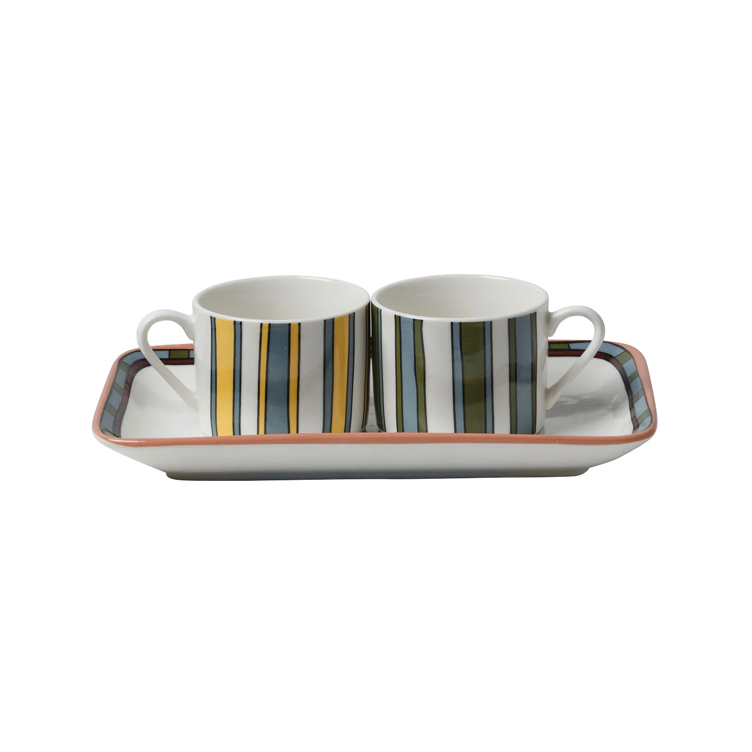 Lines and Stripes Espresso Set | In The Roundhouse