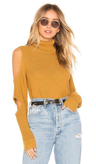 BCBGeneration Turtleneck Sweater in Gold Tan | Revolve Clothing (Global)
