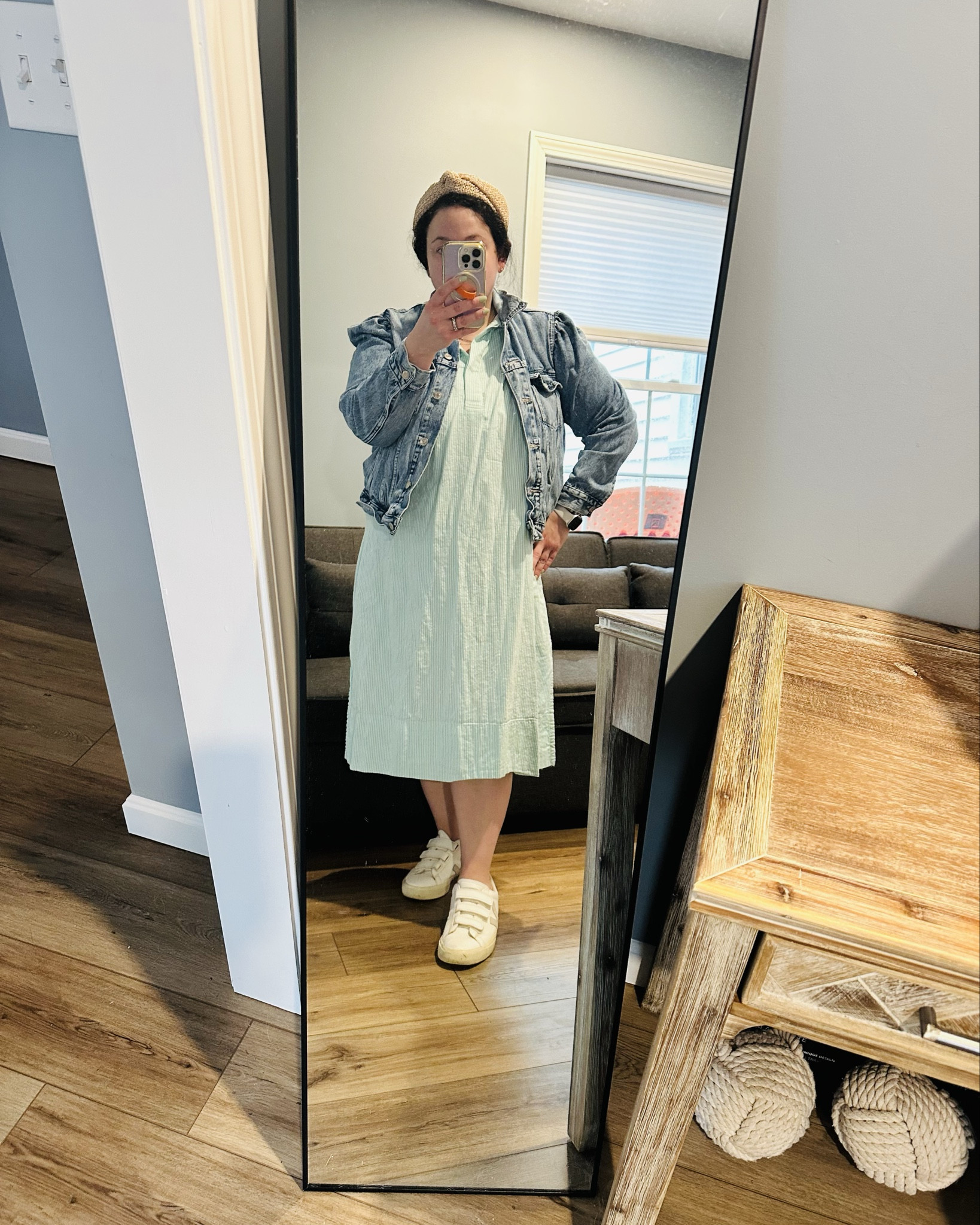 This is how I get more than one season out of my spring dresses - throw on a denim jacket or cardigan and suddenly it works for cooler mornings, errands, or nights out too.

This one definitely got steamed after the picture 😂

Share this with someone who lives in easy outfits
Follow me for daily finds + real life in between

spring dresses | spring dresses casual | how to style spring dresses | denim jacket outfit women | transitional outfits women | easy outfit ideas women

#SpringDresses
#EverydayStyle
#CasualOutfits
#SimpleStyle
#MomStyle

#LTKSeasonal #LTKOver40 #LTKSaleAlert