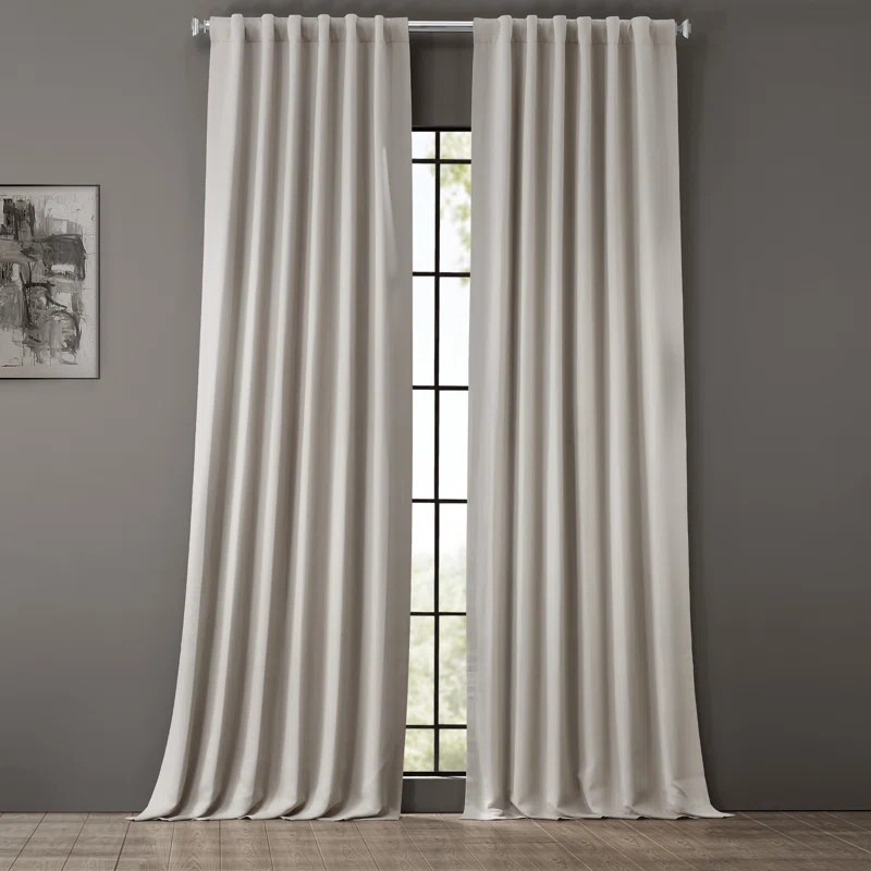 Cairo Solid Color Room Darkening Rod Pocket Curtain Panels (Set of 2) | Wayfair North America