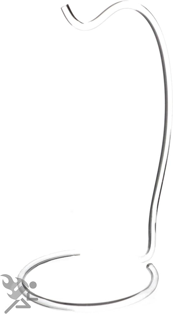 OnFireGuy 8" Clear Acrylic Ornament Display Stand Decor Holder Hanger, 2 Pack | Amazon (US)