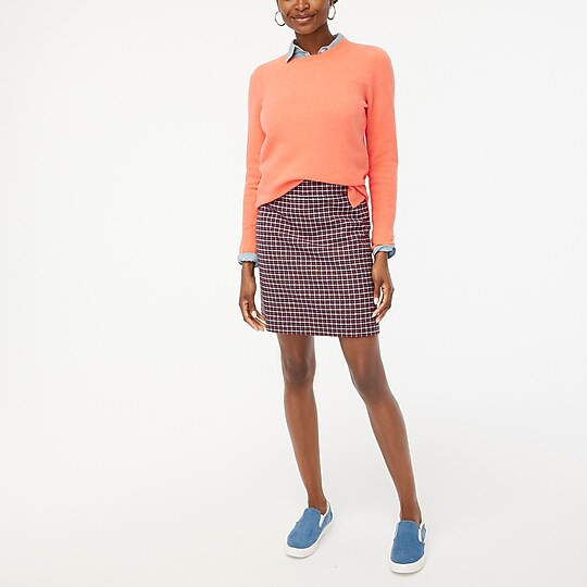 Wool-blend A-line mini skirt | J.Crew Factory