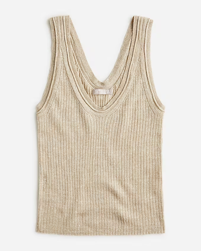 Merino-linen blend sweater-tank | J. Crew US