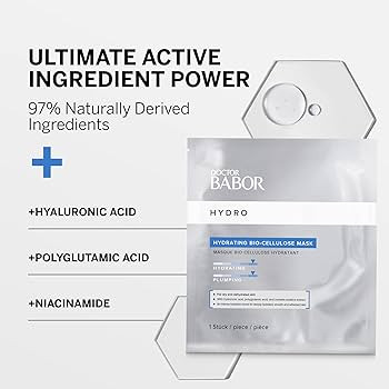DOCTOR BABOR HydroRX 3D Hydro Gel Face Mask, Hyaluronic Acid Moisturizing and Anti-Aging Mask for... | Amazon (US)