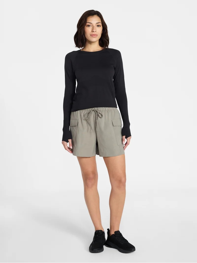 Avia Women's Seamless Tee with Long Sleeves, Sizes XS-XXXL | Walmart (US)