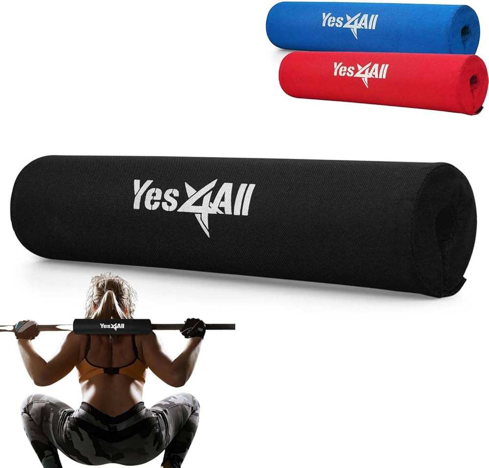 Yes4All Ergonomic Foam Bar Pad, Olympic Barbell Squat & Neck Pad for Squats, Hip Thrusts & Weight... | Amazon (US)