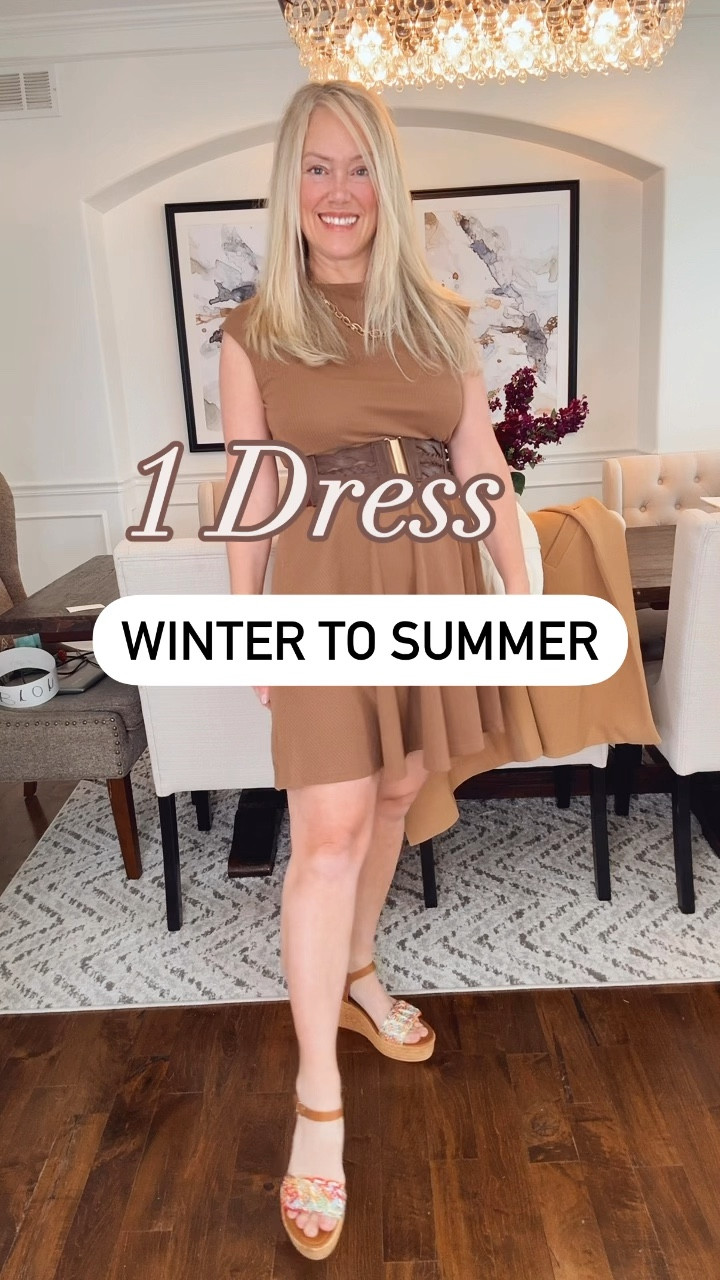 Winter spring and summer you can wear this dress so many times. Knee length sleeveless stretchy a line dress it comes in multiple different colors. It’s great for petite or midsize bodies as well as my pear shape. Wear boots flats heels, or wedges. Wear a blazer or cardigan on cooler days.


#LTKShoeCrush #LTKFindsUnder50 #LTKStyleTip