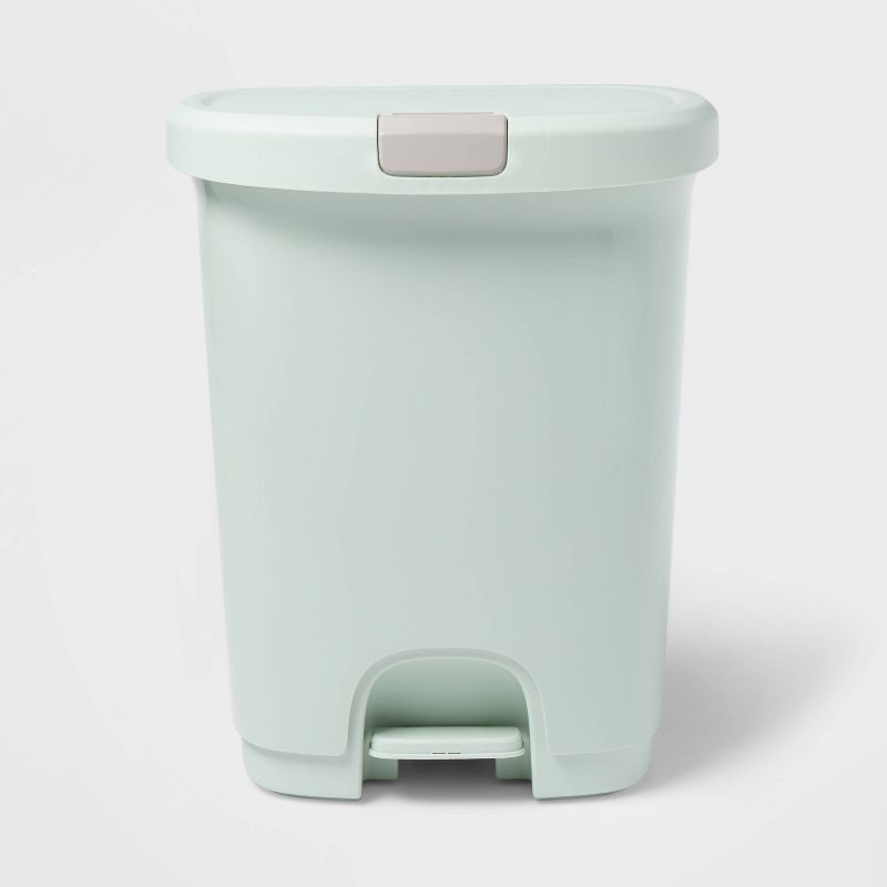 7gal Step Trash Can with Locking Lid Green - Brightroom™ | Target