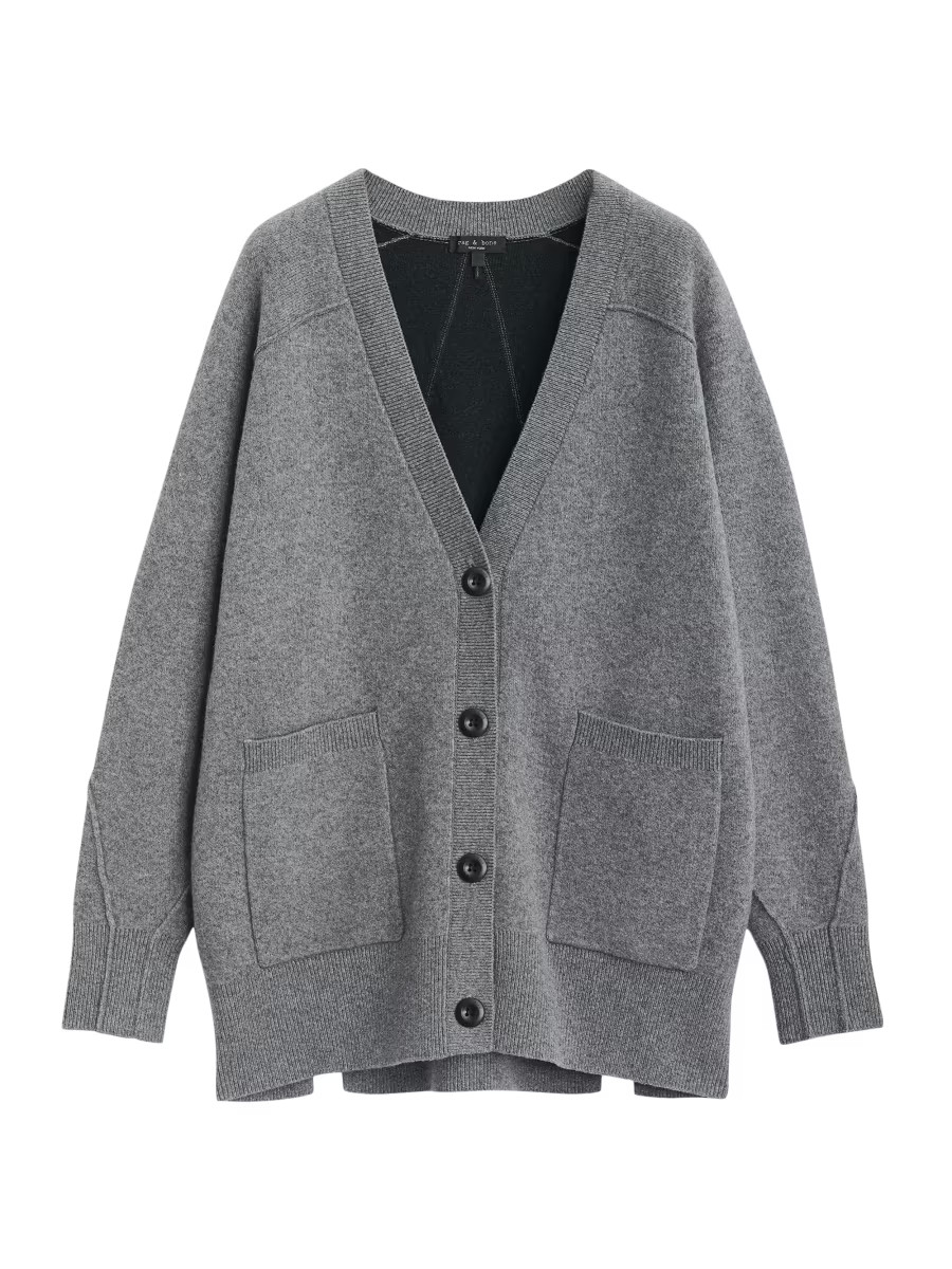 Bridget Wool-Blend V-Neck Cardigan | Saks Fifth Avenue