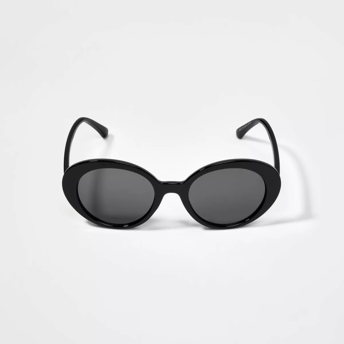 Girls' Plastic Oval Sunglasses - art class™ Black | Target