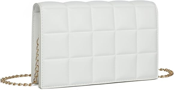 YIKOEE Quilted Chain Mini Shoulder Purse for Women | Amazon (US)