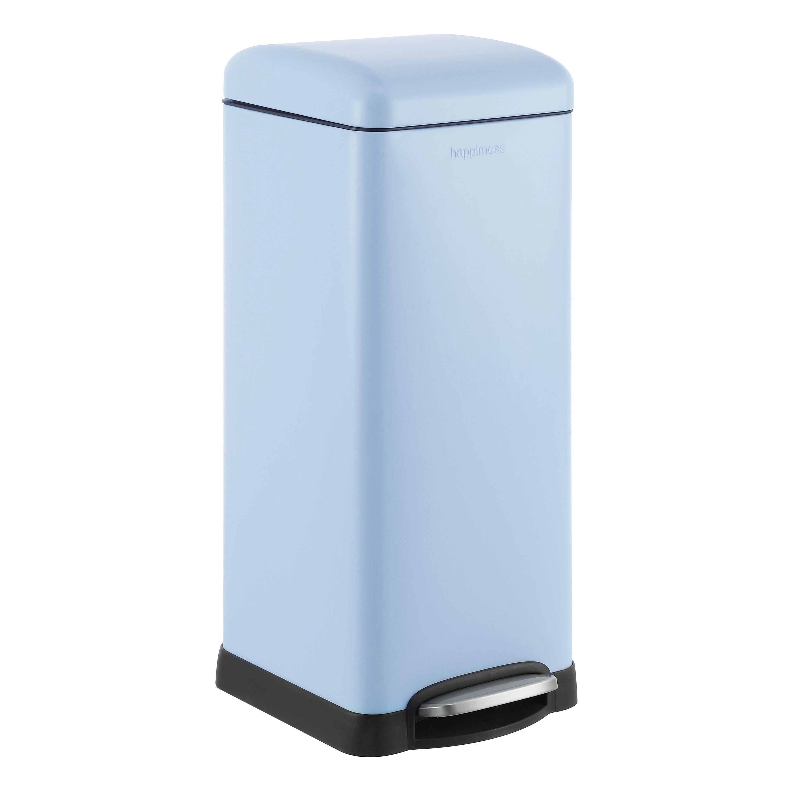 happimess 8 Gallon Tide Pool Blue Metal Indoor Kitchen Step Trash Can | HPM1007I | Lowe's