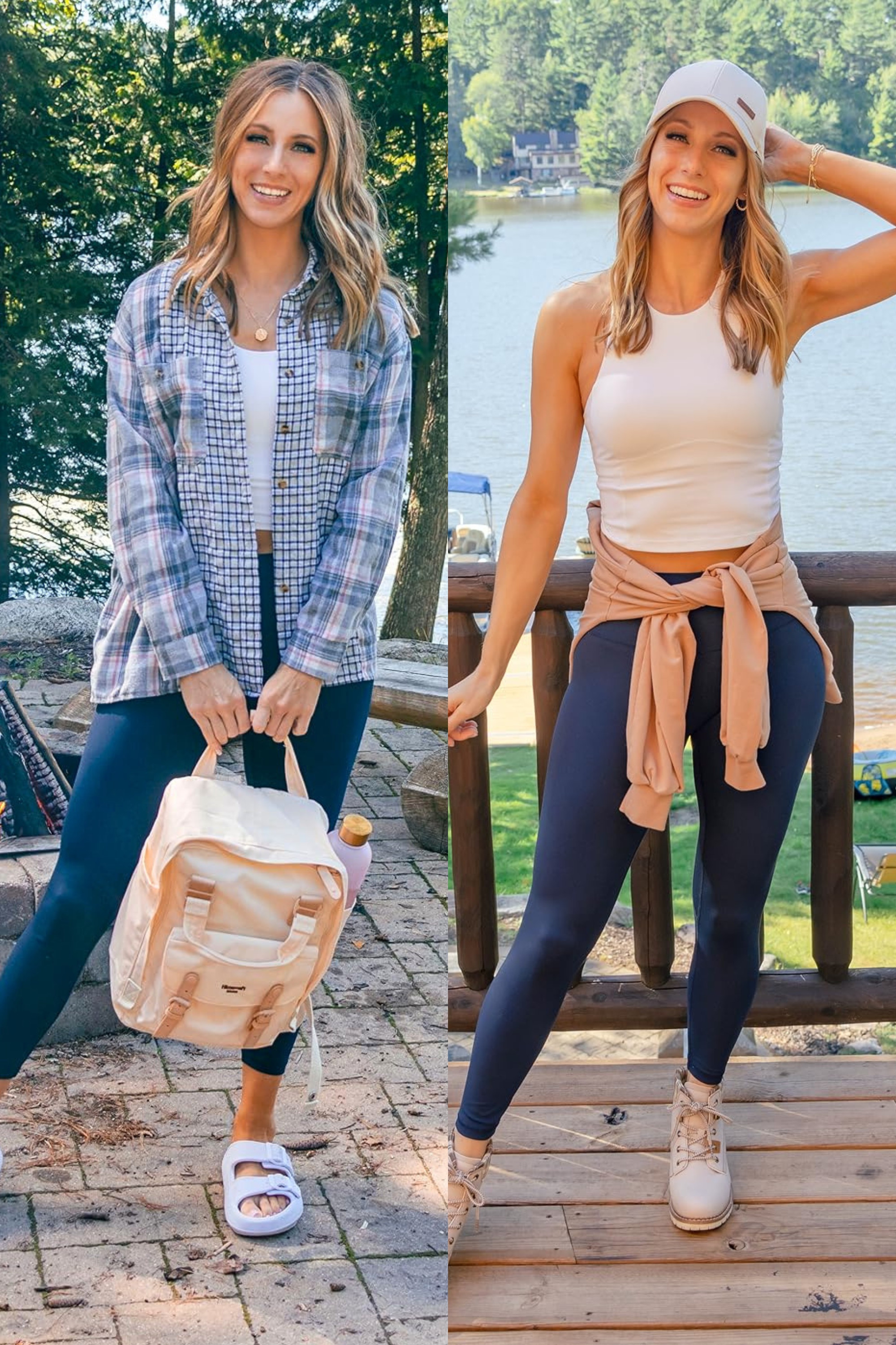 Looking for easy yet cute hiking/camping outfits?! A comfy pair of leggings is just the ticket! They are so easy to layer and look great with hiking boots, sandals or sneakers. I like to size down to an extra small in Colorfulkoala leggings.
 

 #LTKootd #LTKSeasonal #LTKOver40