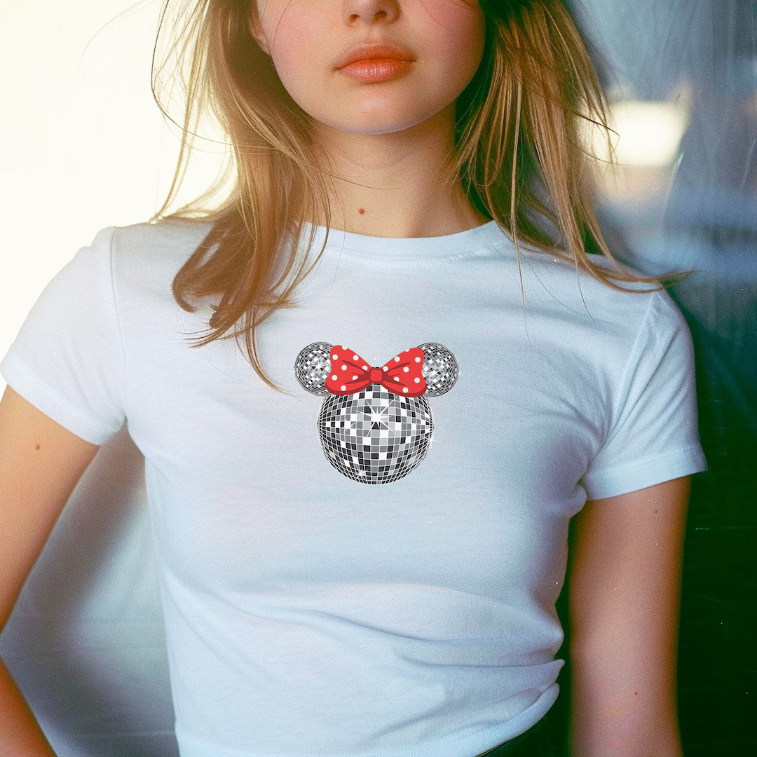 Disco Minnie Baby Tee, Disneyworld Baby Tee, Minnie Baby Tee, Y2K Baby Tee Disney, Disney Mickey ... | Etsy (US)