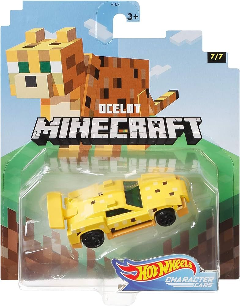 Hot Wheels 2020 Minecraft Gaming 1/64 Character Cars -Ocelot Vehicle (7/7) | Amazon (US)