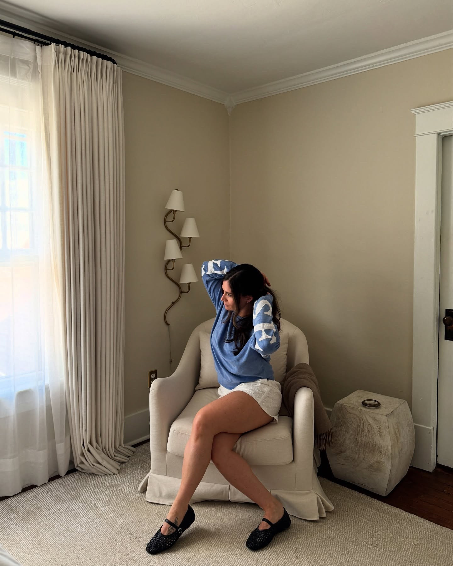 I think I will live in terry all spring (and summer) long 🫶 our bedroom gained this pretty @studiomcgee x @target thanks to FB marketplace. Now I just need a little something to kick my feet up!

terry sweatshirt by @seaquelle 🤍

#LTKPetite #LTKFindsUnder50 #LTKHome