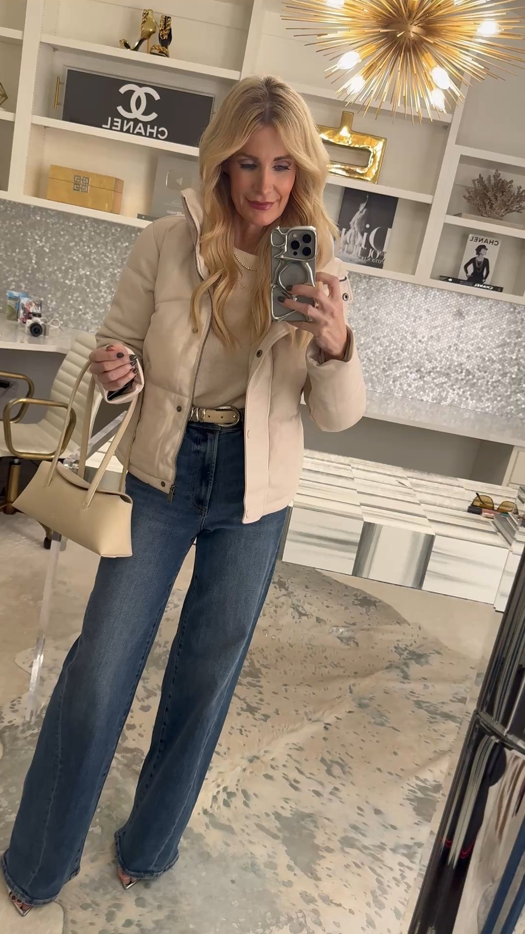 Winter layers I’m loving ❄️
This ivory faux leather puffer looks so luxe and is perfect for cold days. Layered over a real cashmere sweater and paired with these high-waisted wide-leg Pistola jeans.

✨ All from Nordstrom Rack = amazing prices
Runs true to size
Wearing XS in jacket & sweater, 24 in denim

Chic, cozy, and affordable. 🤍



#LTKgrwm #LTKOver40 #LTKootd