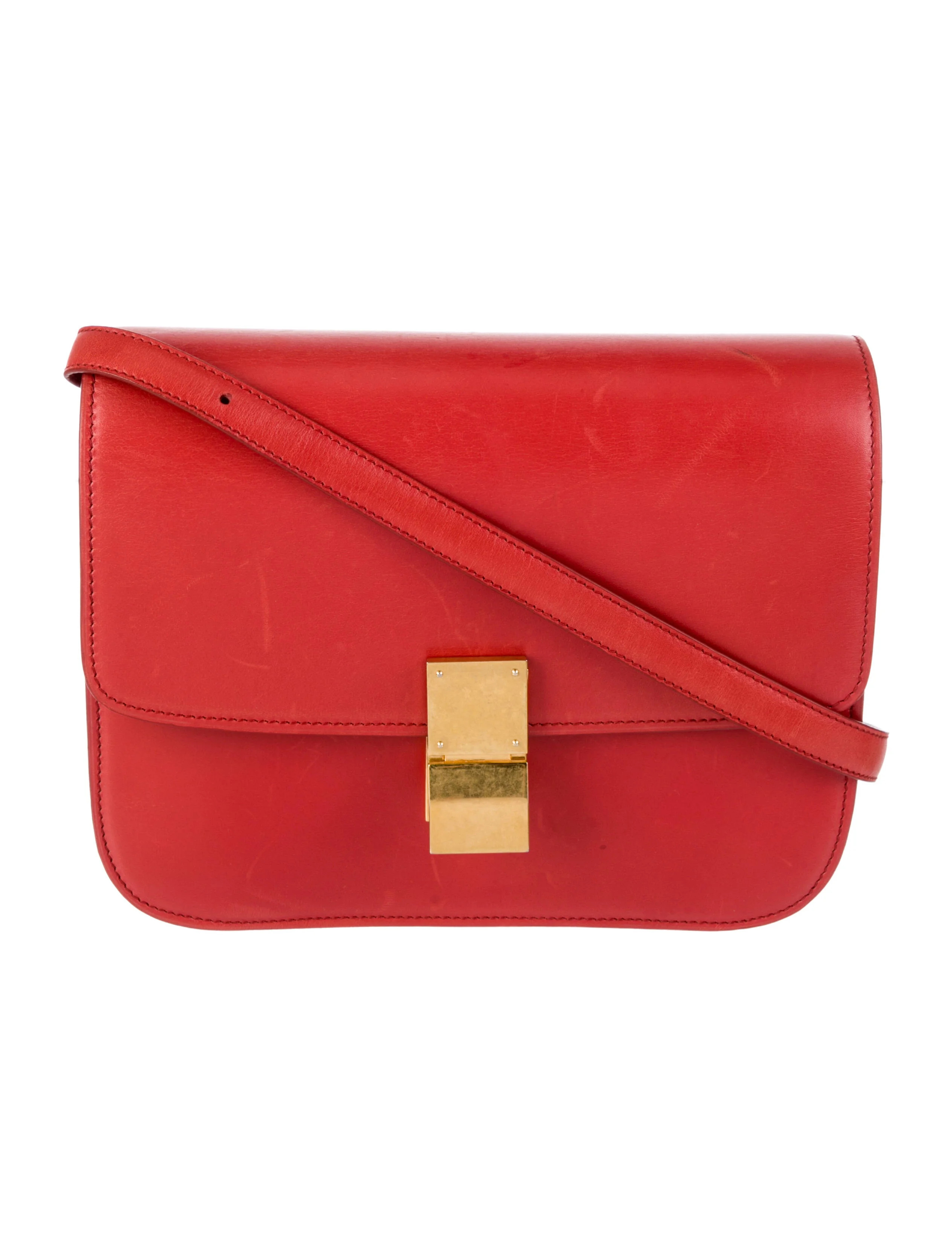 Medium Classic Leather Box Bag | The RealReal