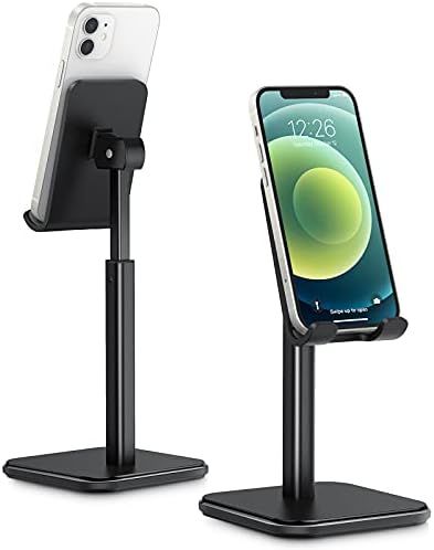 apiker Phone Stand, Sturdy Cell Phone Stand Holder Desk with Adjustable Height Angle, Larger Anti... | Amazon (US)