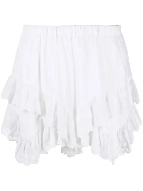 New SeasonIsabel Marant Étoilehigh-waisted ruffled shorts | Farfetch Global