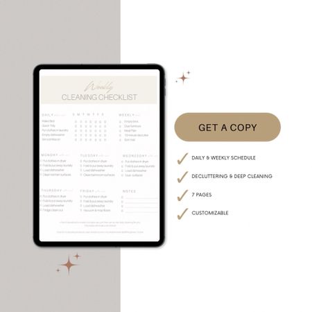Cleaning schedule and checklist

Cleaning Routine, Weekly Cleaning, Daily Cleaning Checklist, Household Cleaning, Printable Cleaning Schedule, Customizable Cleaning Plan, Efficient Cleaning Routine, Home Maintenance Checklist, Cleaning Calendar, Decluttering Schedule, Deep Cleaning Checklist, Working Professional Cleaning, Time-Saving Cleaning, Organization Routine, Quick Cleaning Tips

#LTKhome #LTKfamily

Follow my shop @allthingsnew_home on the @shop.LTK app to shop this post and get my exclusive app-only content!

#liketkit 
@shop.ltk
https://liketk.it/4uQJD

#LTKSeasonal #LTKHome #LTKFindsUnder50 #LTKU