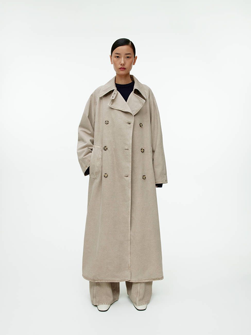 Garment-Dyed Trench Coat | ARKET