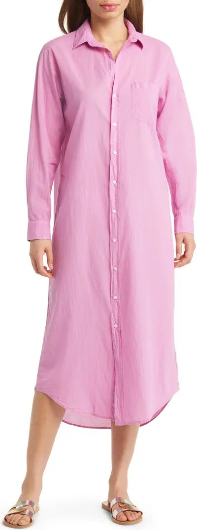 Rory Button-Up Organic Cotton Maxi Shirtdress | Nordstrom
