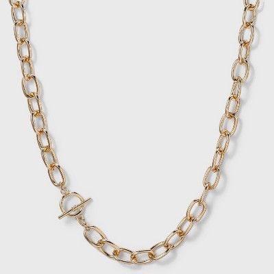 Toggle Chain Necklace - A New Day™ Gold | Target