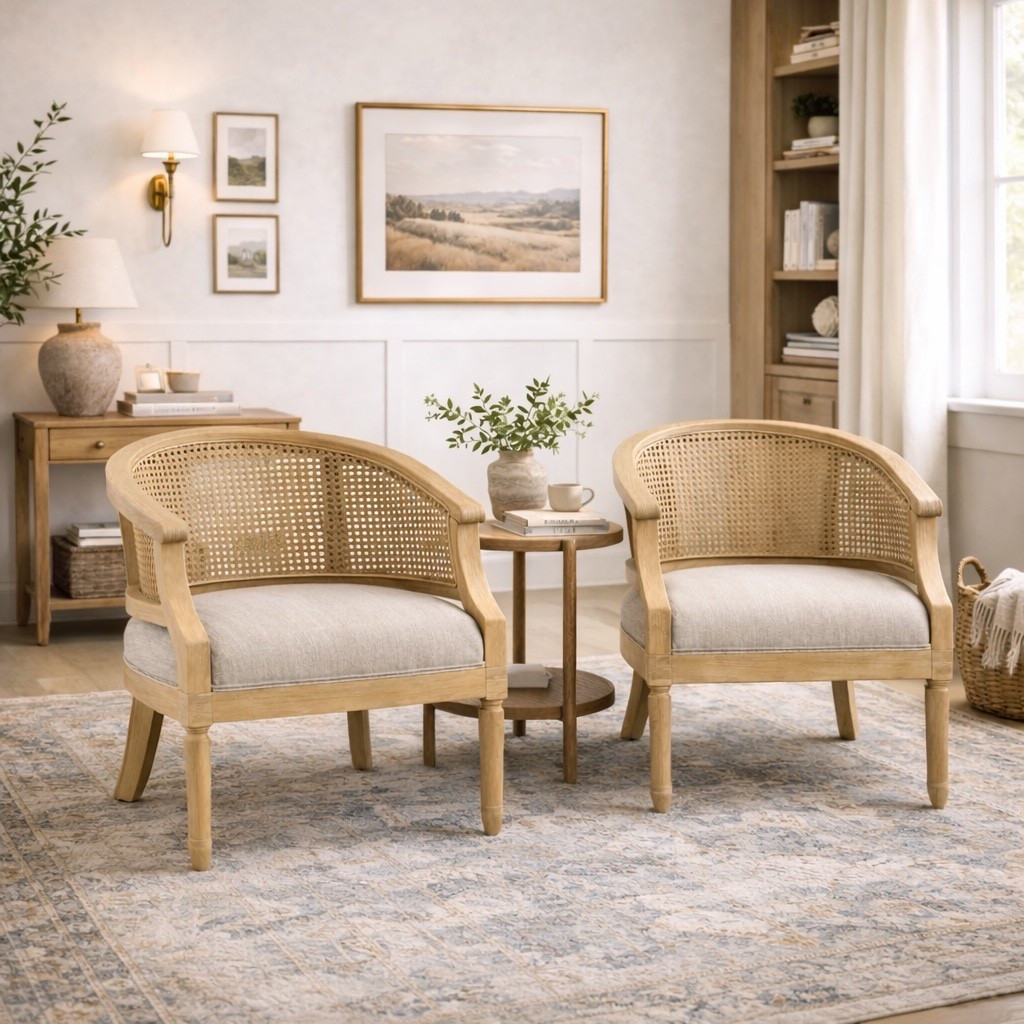 35% OFF this upholstered armchair set 😳

Tell me these don’t look way more expensive. Such a good seating upgrade.

Would you style these at a table or as accent chairs? 👀

#LTKmomlife #LTKHome #LTKSaleAlert