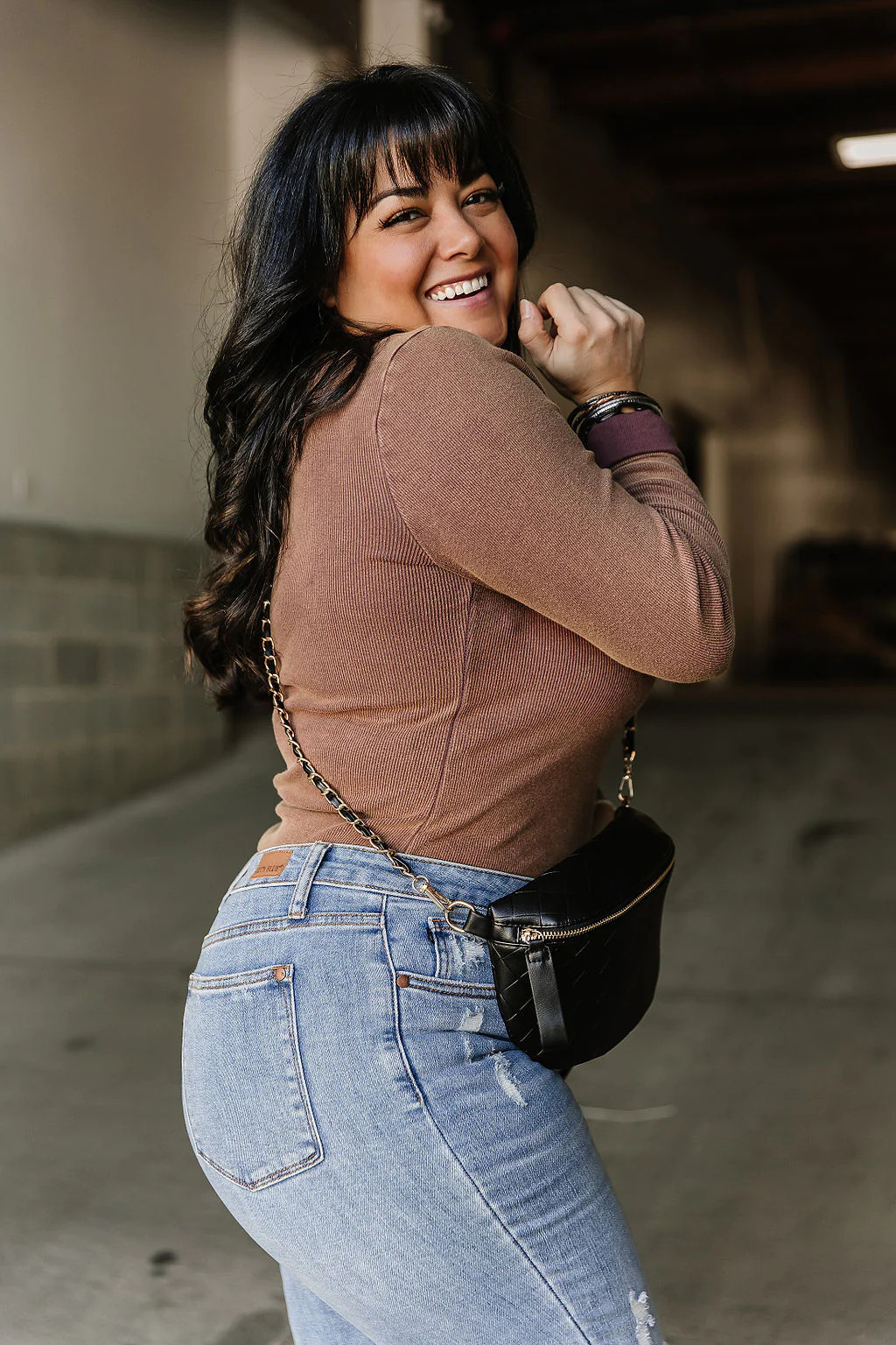 Cyrus Henley Bodysuit - Copper | Mindy Mae's Market