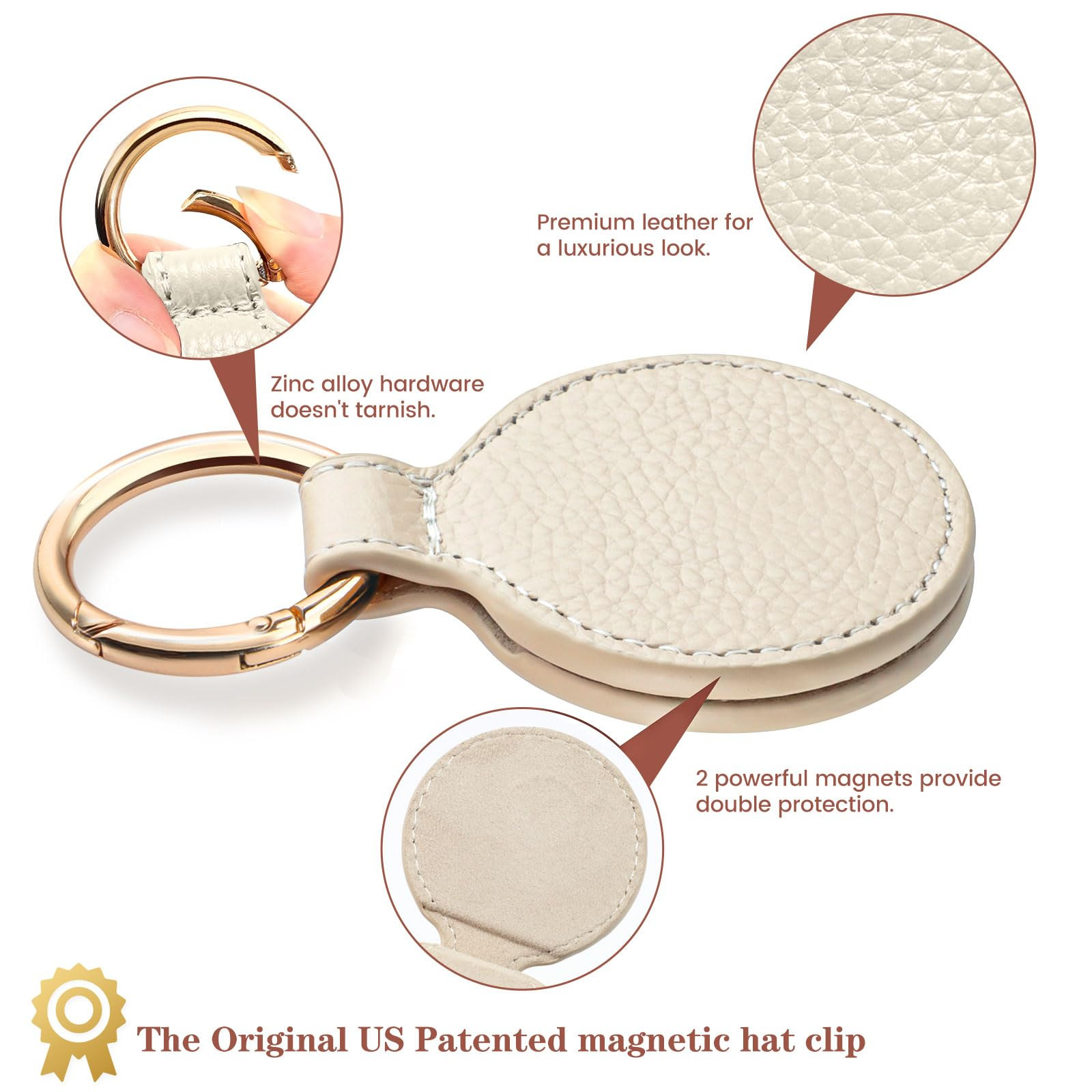 Niveaya Magnetic Hat Clip for Travel on Bag - Magnet Storage Hook, Vacation Traveling Essentials ... | Amazon (US)