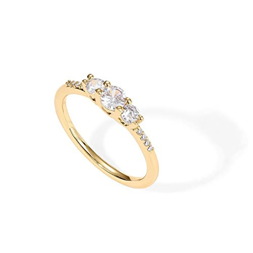 PAVOI 14K Engagement Ring (Yellow Gold, 5) | Amazon (US)