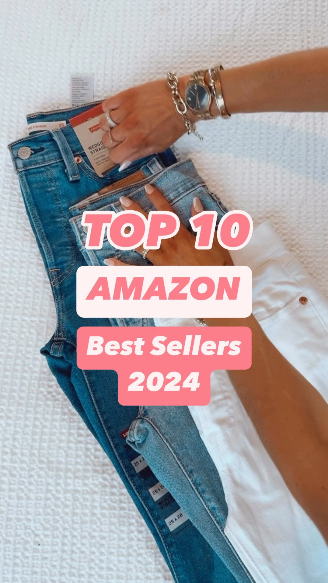 Top 10 Amazon Best Sellers of 2024

1. Jeans - size up if need more room in bum hips and thighs, wearing a size 25
2. Tanks - fit true to size, wearing a small
3. Tunic Tank - recommend true to size, wearing a small
4. Tunic hoodie - fits oversized, wearing a small
5. Quarter zip travel set - fits true to size, wearing a small 
6. Socks - fit true to size 
7. Underwear- fit true to size, wearing a small 
8. Tunic vest - fits oversized, wearing a small 
9. T-shirt dress - fits true to size, wearing a small 
10. Seamless bra - fits true to size. I wear a 32B and got a small

#LTKSaleAlert #LTKFindsUnder50 #LTKFindsUnder100