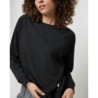 Vuori Long Sleeve Halo Crew Neck T-Shirt | Black Heather | XXS | Vuori Clothing (US & Canada)