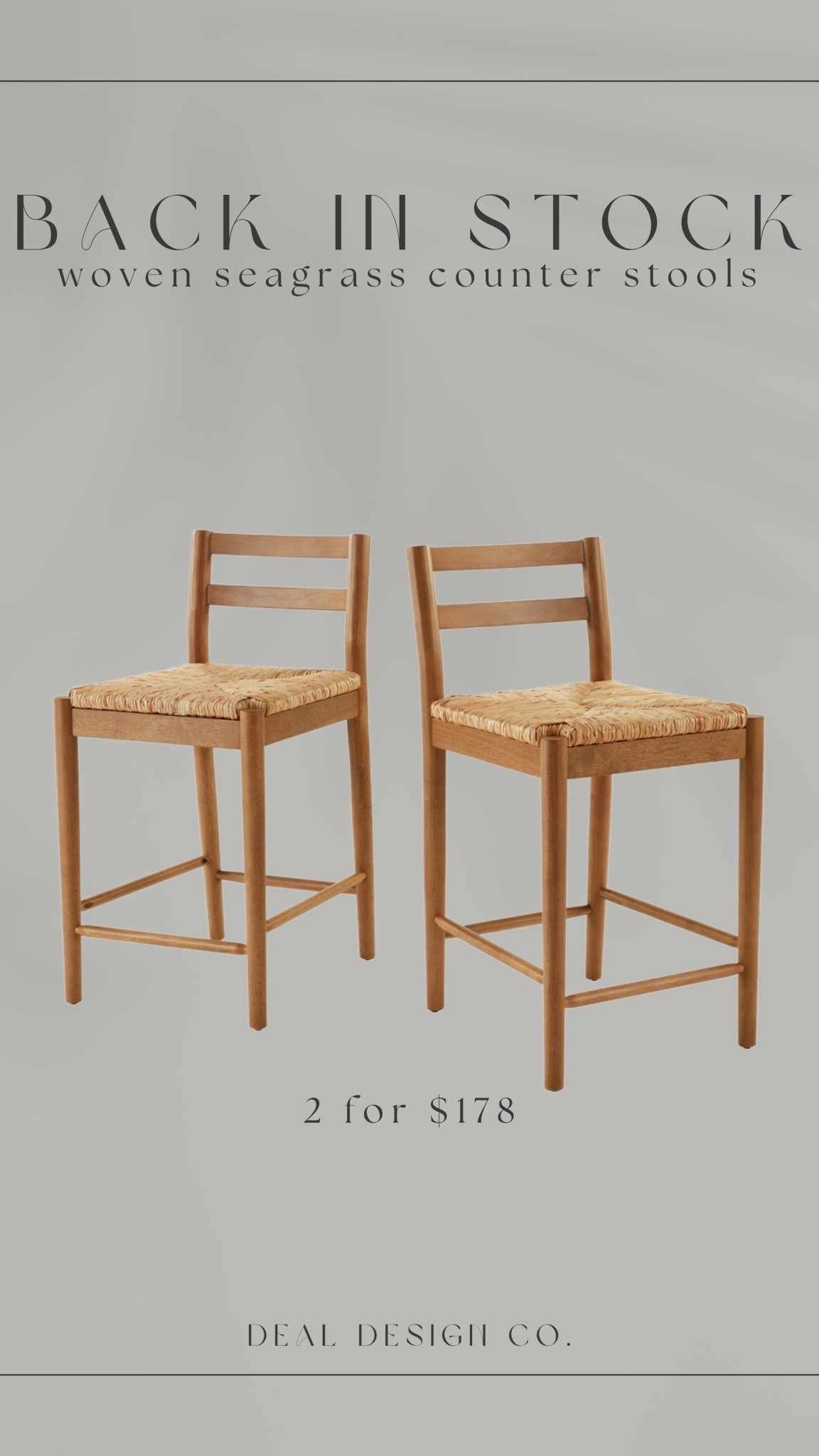 Back In Stock - Wood and Woven Seagrass Counter Stools 2 for $178! 


Find more content on Instagram @dealdesignco for more sources and daily finds from crate & barrel, CB2, Amber Lewis, Loloi, west elm, pottery barn, rejuvenation, William & Sonoma, amazon, shady lady tree, interior design, home decor, studio mcgee x target, bedroom furniture, living room, bedroom, bedroom styling, restoration hardware, end table, side table, framed art, vintage art, wall decor, area rugs, runners, vintage rug, target finds, sale alert, tj maxx, Marshall’s, home goods, table lamps, threshold, target, wayfair finds, Turkish pillow, Turkish rug, sofa, couch, dining room, high end look for less, kirkland’s, Ballard designs, wayfair, high end look for less, studio mcgee, mcgee and co, target, world market, sofas, loveseat, bench, magnolia, joanna gaines, pillows, pb, pottery barn, nightstand, throw blanket, target, joanna gaines, hearth & hand, floor lamp, world market, faux olive tree, throw pillow, lumbar pillows, arch mirror, brass mirror, floor mirror, designer dupe, counter stools, barstools, coffee table, nightstands, console table, sofa table, dining table, dining chairs, arm chairs, dresser, chest of drawers, Kathy kuo, LuLu and Georgia, Christmas decor, Xmas decorations, holiday, Christmas Eve, NYE, organic, modern, earthy, moody, faux plants, arm chair, wood constole table, nightstand, cabinet, burlwood, candlesticks, slipcover ottoman, floral throw pillow, framed art, home decor, woven basket 

#LTKHome #LTKStyleTip #LTKSummerEdit