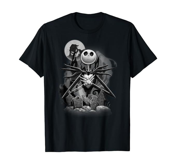 Disney Nightmare Before Christmas Jack Night Scene T-Shirt | Amazon (US)