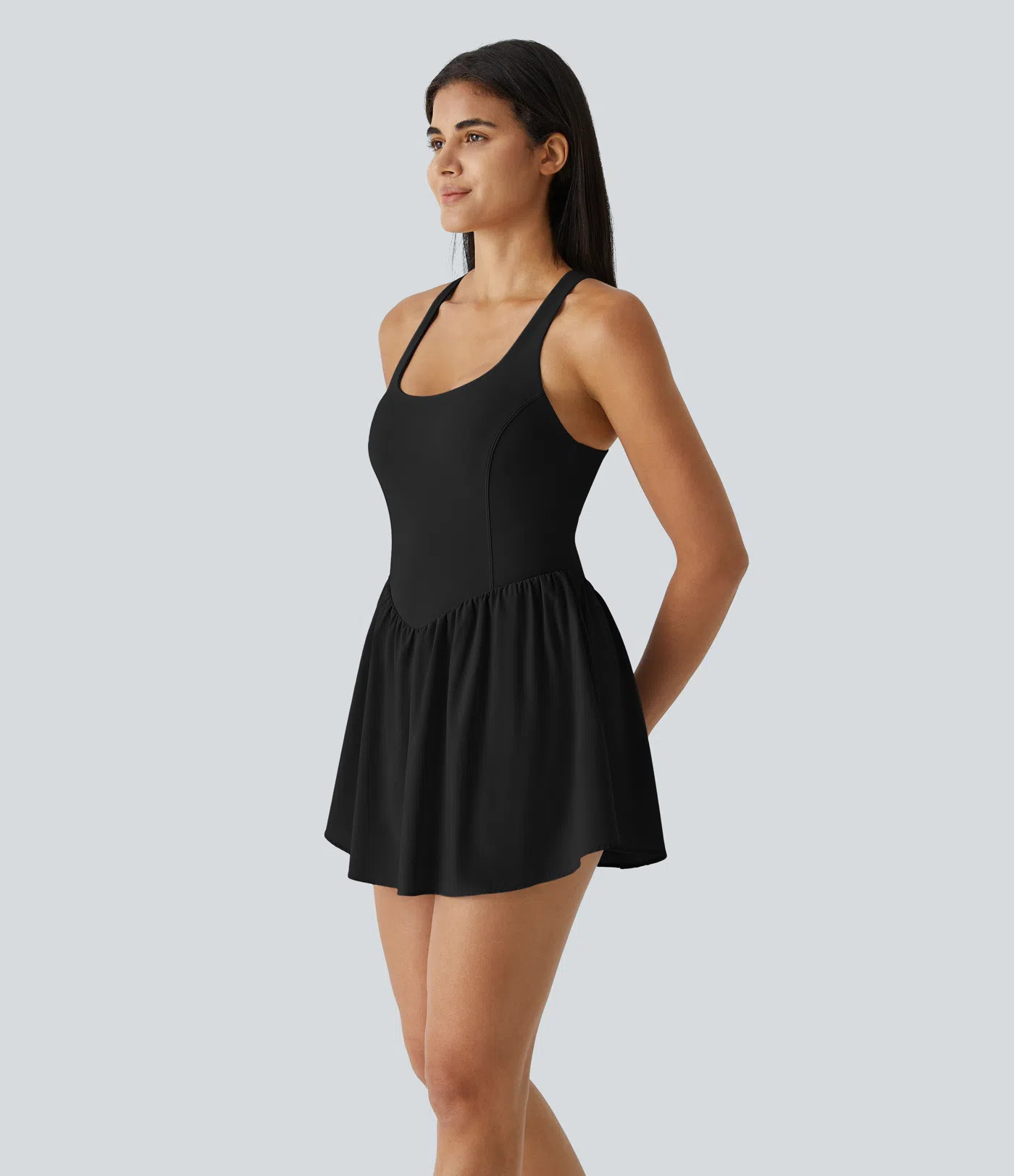 Women’s Breezeful™ Backless Corset 2-in-1 Pocket Mini Quick Dry Flowy Pickleball Active Dress... | HALARA