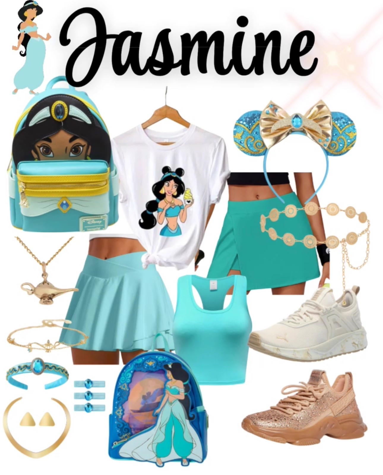 A lot of people are getting ready for a Disney vacation, and since I consider myself a Disney Princess 💅🏻👸🏼 and enjoy putting outfits together for the parks, I want to make it easy for anyone to do the same! I will be posting my boards for my ✨Princess Edit✨, so follow along and download the LTK app to snag these products, all from Amazon! 🤩
Princess Jasmine has such a beautiful color palette! 😍 Put your look together for a cute pic in front of the spitting camel 🐪💛🩵🧞‍♂️ ✨
Everything is LINKED! 🥰



#LTKFindsUnder50 #LTKTravel