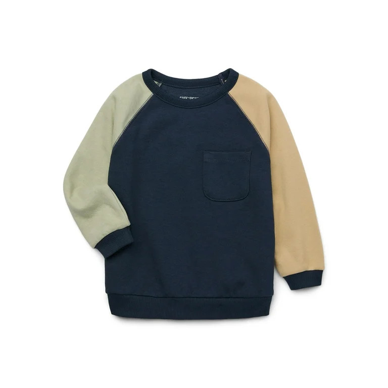 easy-peasy Toddler Boy Colorblock French Terry Sweatshirt, Sizes Sizes 18M-5T | Walmart (US)