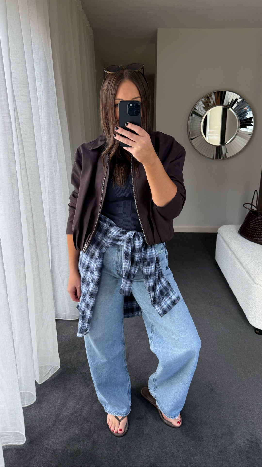 Outfit formula on repeat 👌🏼

Tank: ORTC, M
Bomber: Witchery, xs
Jeans: COH Ayla, 26
Shirt: Thrills (old, cannot be linked but dupes below)
Flip flops: Aemery
Bag: Dragon Diffusion
Sunnies: YSL

#LTKaustralia #LTKFashionMonth #LTKsummer