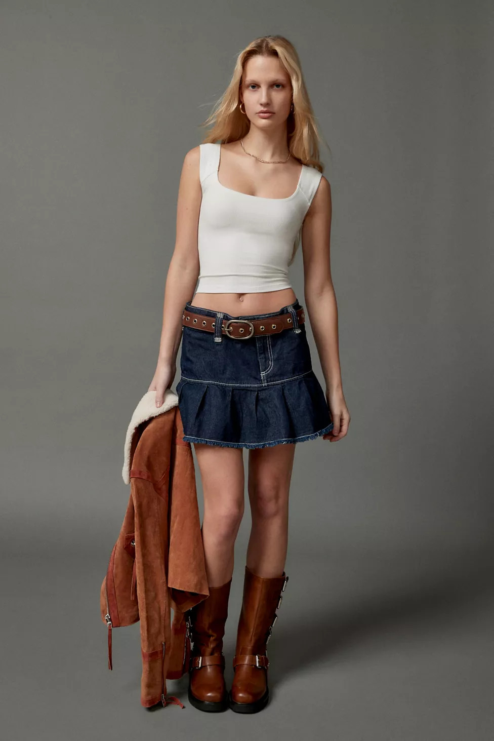 BDG Ribbed Square Neck Tank Top | Urban Outfitters (US and RoW)