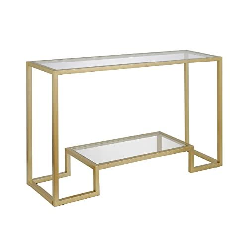 Athena 47.75'' Wide Rectangular Console Table in Brass | Amazon (US)