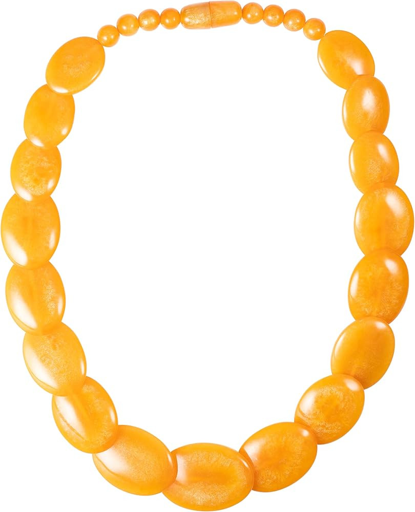 ZAVANA 24 inch Long Statement Necklace for Women, Handmade Boho Chic Coloured Chunky Necklace for... | Amazon (US)