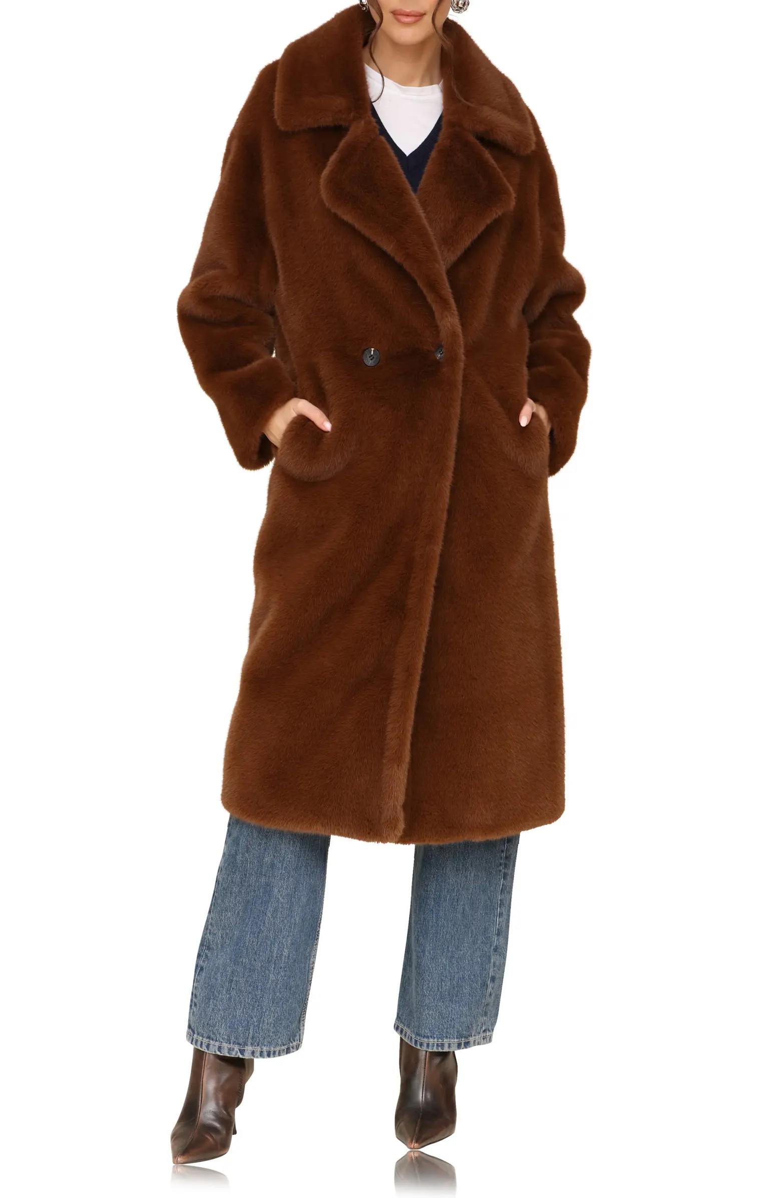 Avec Les Filles Oversize Luxe Faux Fur Longline Coat | Nordstrom | Nordstrom