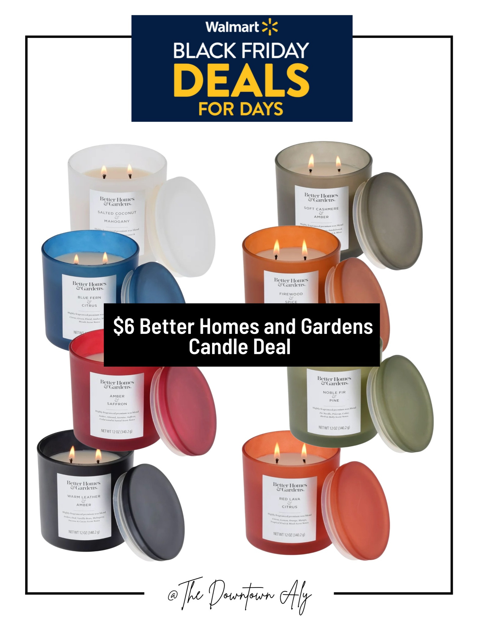 Walmart Black Friday Deals for Days $6 Better Homes and Gardens Candles. Great gift idea for the Holidays 

@walmart #walmartpartner #blackfriday #dealsfordays

#LTKhome #LTKHoliday #LTKsalealert