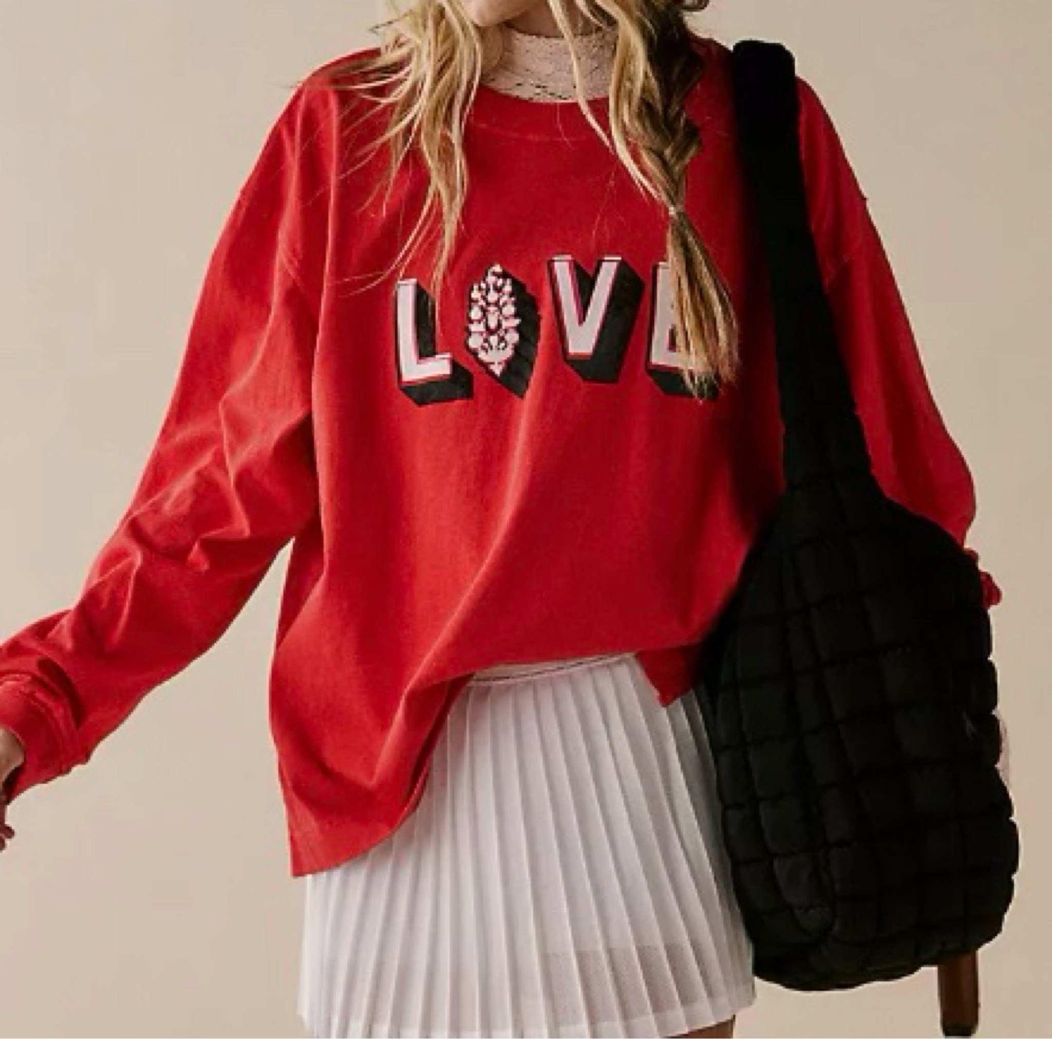 The perfect Free People Valentines sweatshirt💌❤️

#LTKStyleTip #LTKSeasonal #LTKFindsUnder100