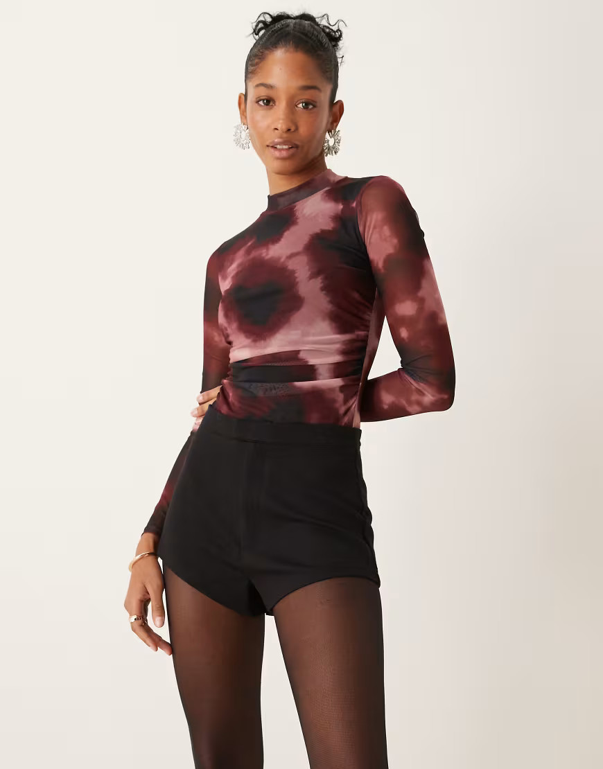 ASOS DESIGN premium ponte smart hotpant shorts in black | ASOS (Global)