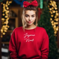 Christmas Sweatshirt, Gift, Cute Joyeux Noel, Jumper, Merry Sweater, Woman Cozy Sweater | Etsy (US)