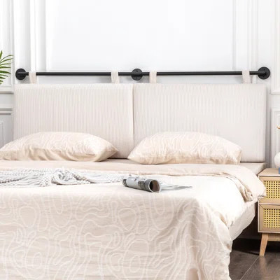 70-Inch Corduroy Wall Mount Hanging King Size Headboard | Wayfair North America